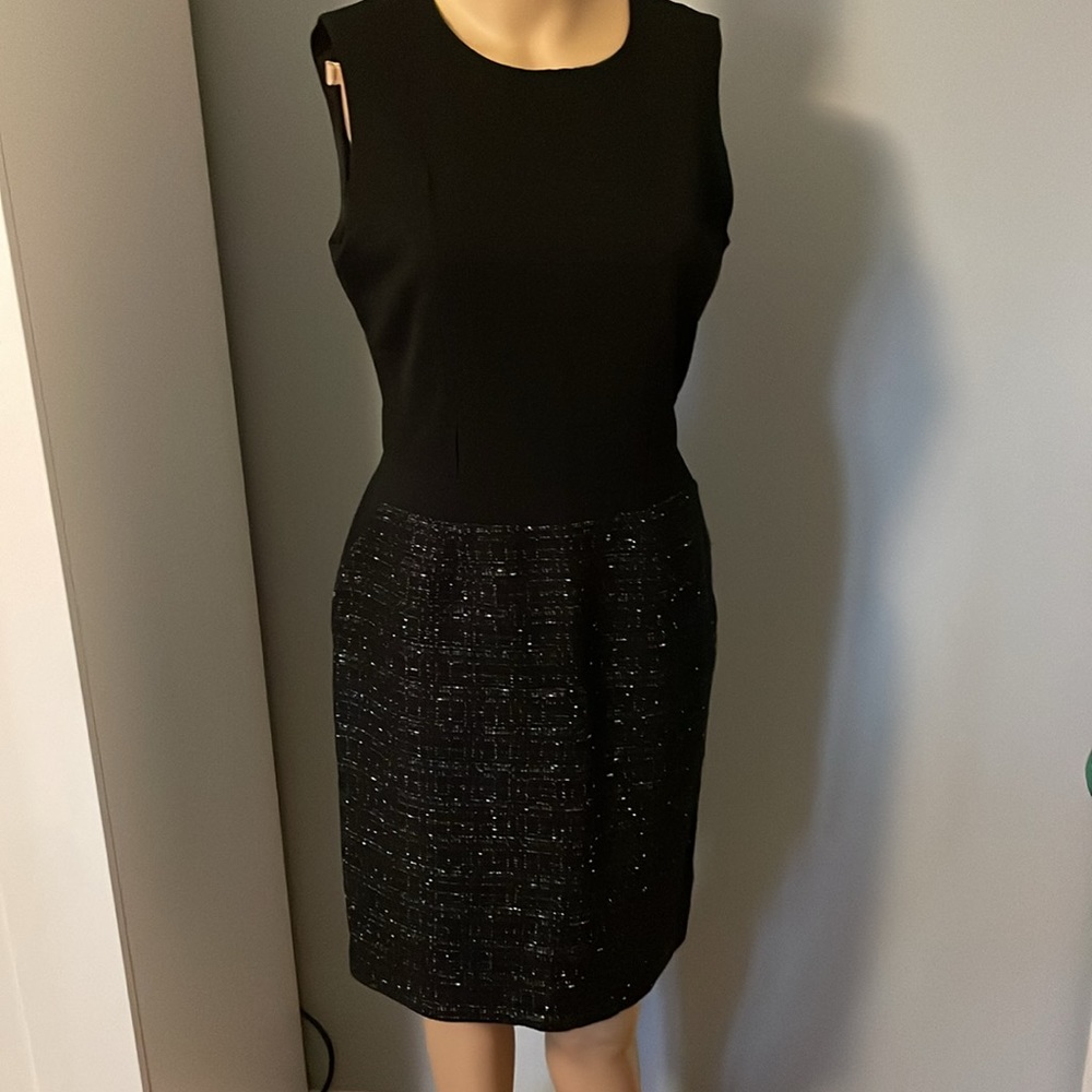 Calvin Klein sleeveless black and tweet dress size 4
